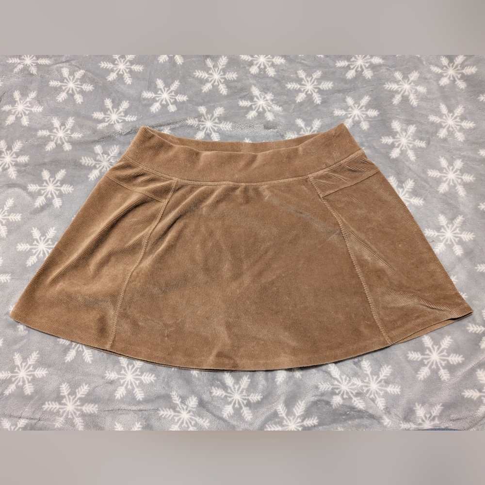 Aerie Tan Skater Skirt